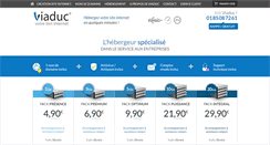 Desktop Screenshot of hebergement.viaduc.fr